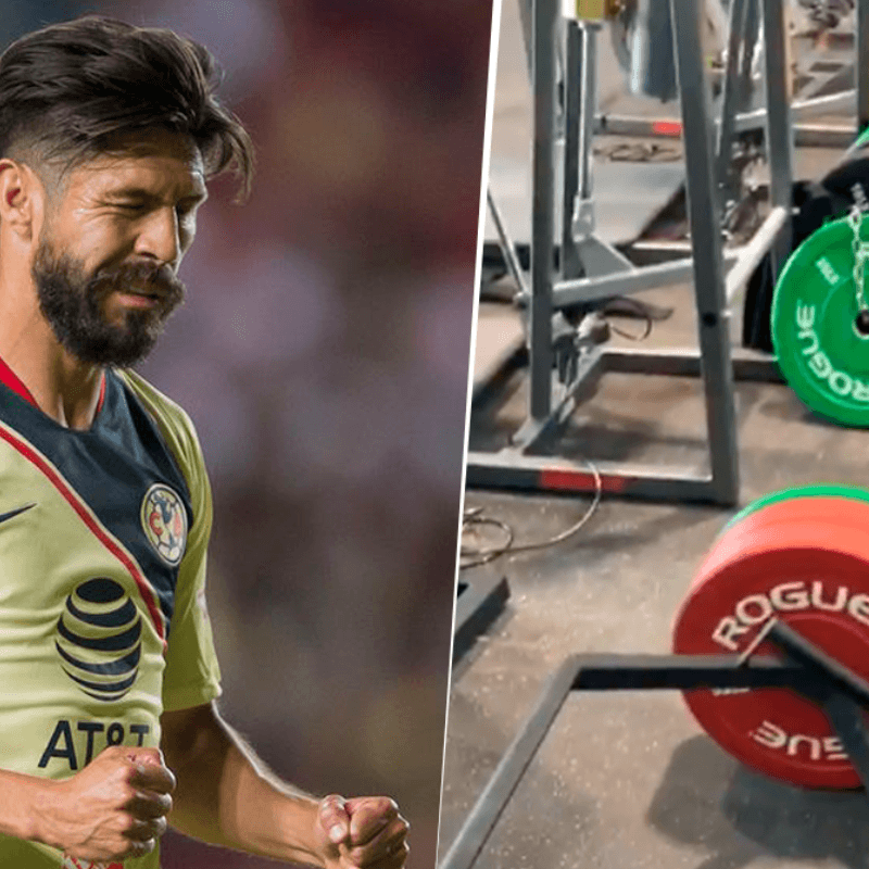 Encontramos a su némesis: Oribe Peralta le huye a las pesas en el gimnasio