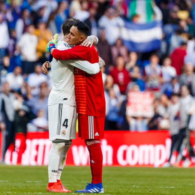 Todo en orden: Sergio Ramos posteó junto a Keylor Navas con un mensaje para Real Madrid