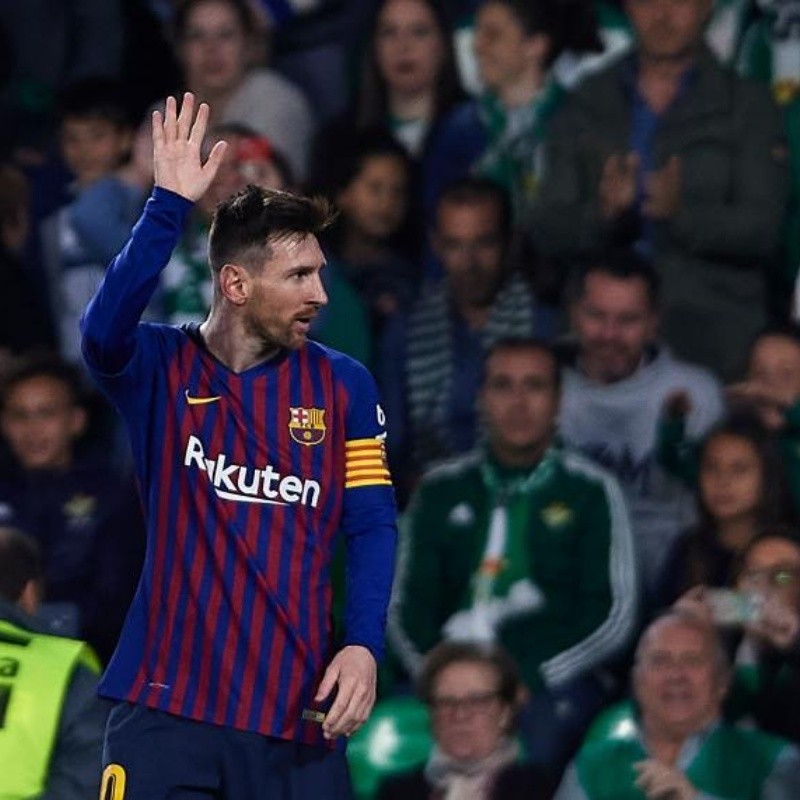 Messi agradeció a los hinchas del Betis por la ovación que se llevó tras su 'show'