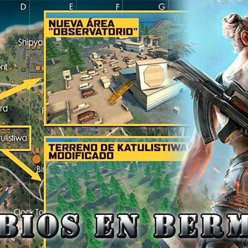 Free Fire: Cambios en el mapa de Bermuda