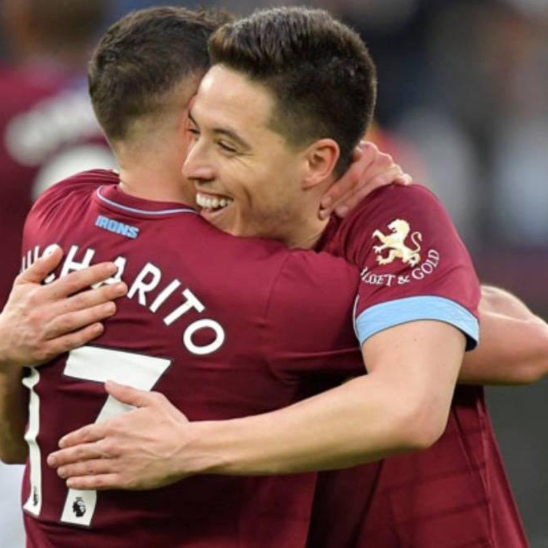 ¡Por si hacía falta! Nasri se deshizo en elogios para Chicharito