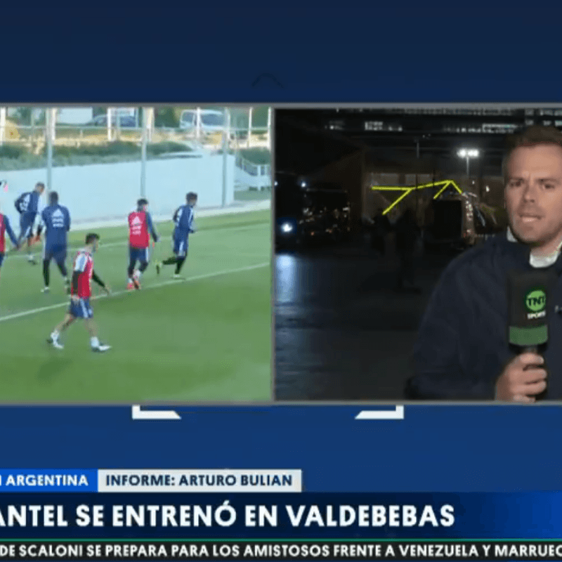 TNT Sports: Messi no pudo terminar la práctica con la Selección Argentina