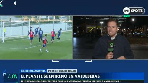 TNT Sports: Messi no pudo terminar la práctica con la Selección Argentina