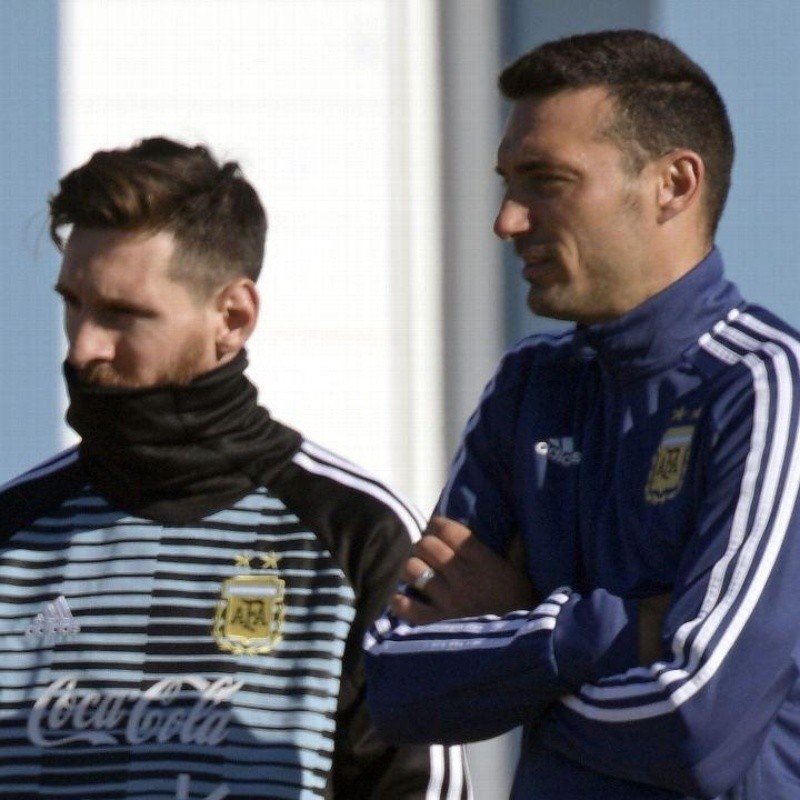 Así fue la reunión de Scaloni y Messi en el primer día de la Selección Argentina