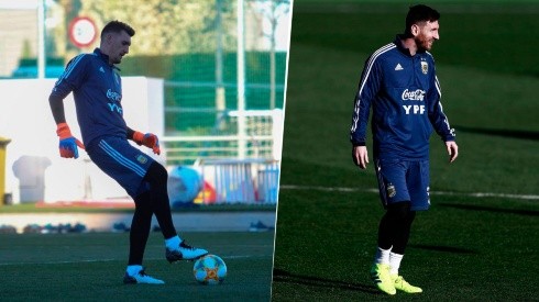 Le reza a Dios: la foto que subió Armani con Messi a Instagram