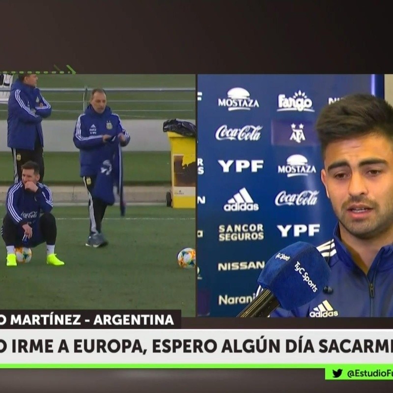 Pity Martínez contó qué le preguntó Messi en la Selección argentina