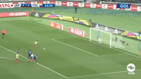 Gol de Colombia: Falcao se frenó, miró al portero y se la clavó arriba
