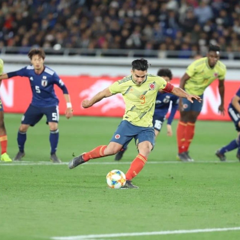 Gracias a un gol de Falcao, Colombia derrotó a Japón en el debut de Queiroz