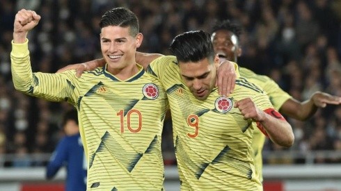 Foto de Radamel Falcao y James Rodríguez.