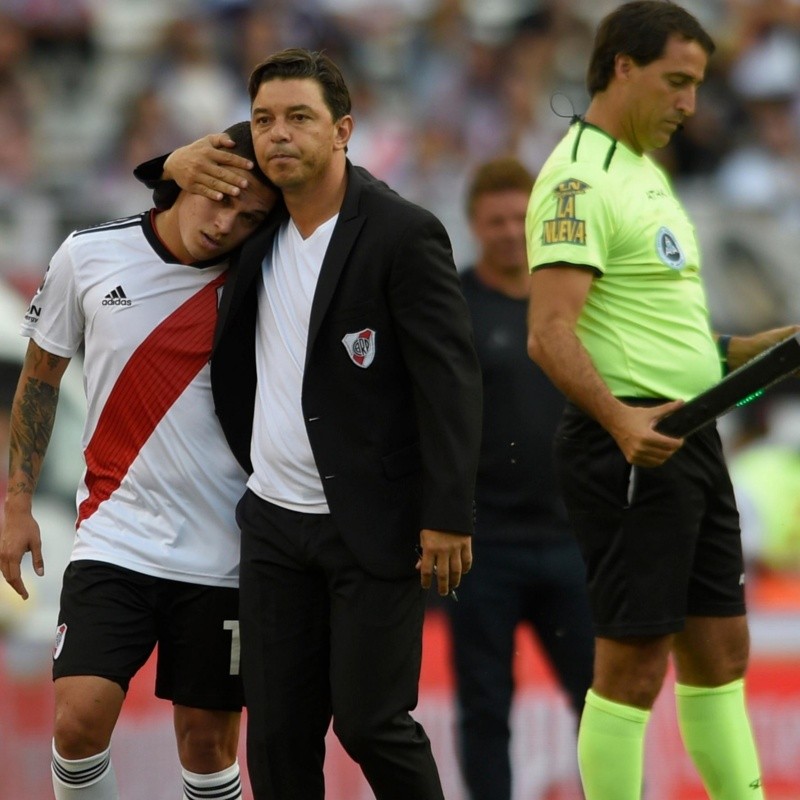 La respuesta de la cuenta oficial de River a la primera foto de Quintero tras su operación