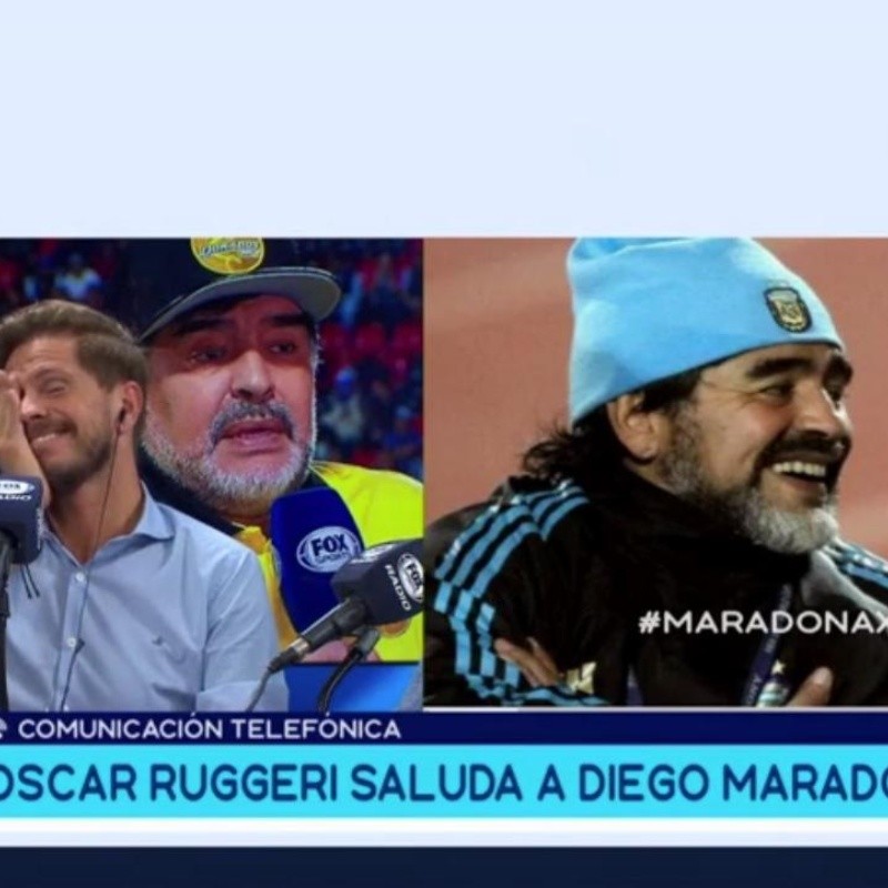 Vignolo cruzó al aire a Ruggeri con Maradona y ellos hicieron reír a todo el estudio