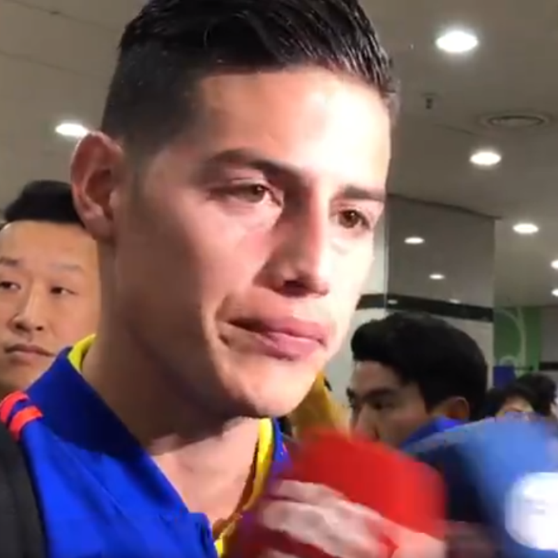 James Rodríguez se encargó del análisis final de la gira de Colombia