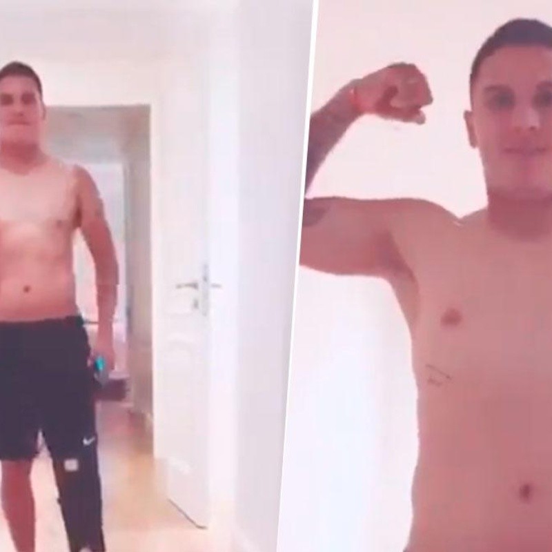 Quintero subió un video re feliz a su historia: "¡Sin muletas!"