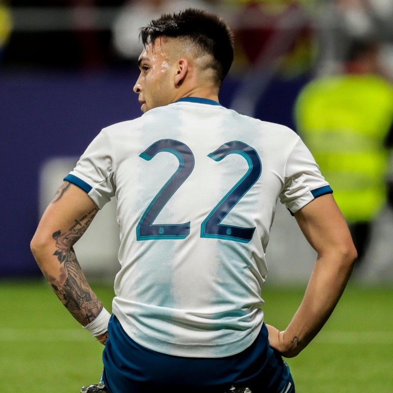 Este se lesionó de verdad: Lautaro Martinez terminó con una contractura tras matarse por Argentina