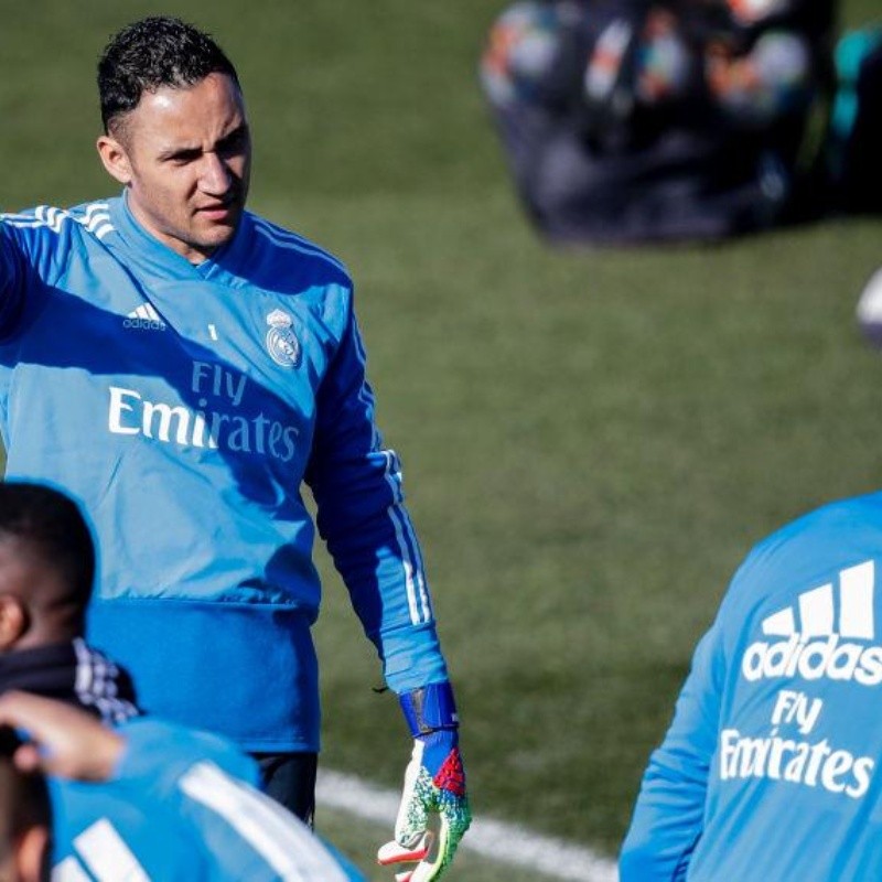 Se lesionó Courtois pero los hinchas del Real Madrid están con Keylor Navas