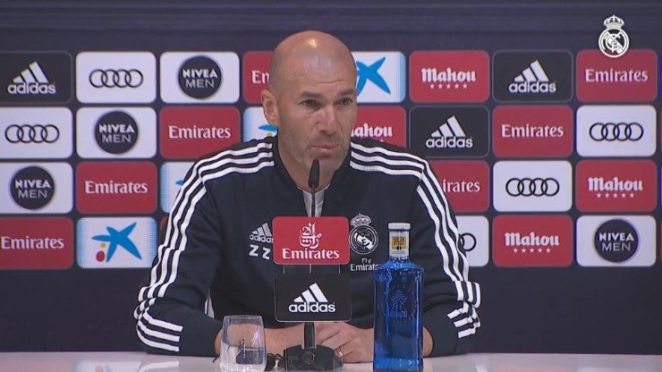 Zinedine Zidane fue totalmente claro.