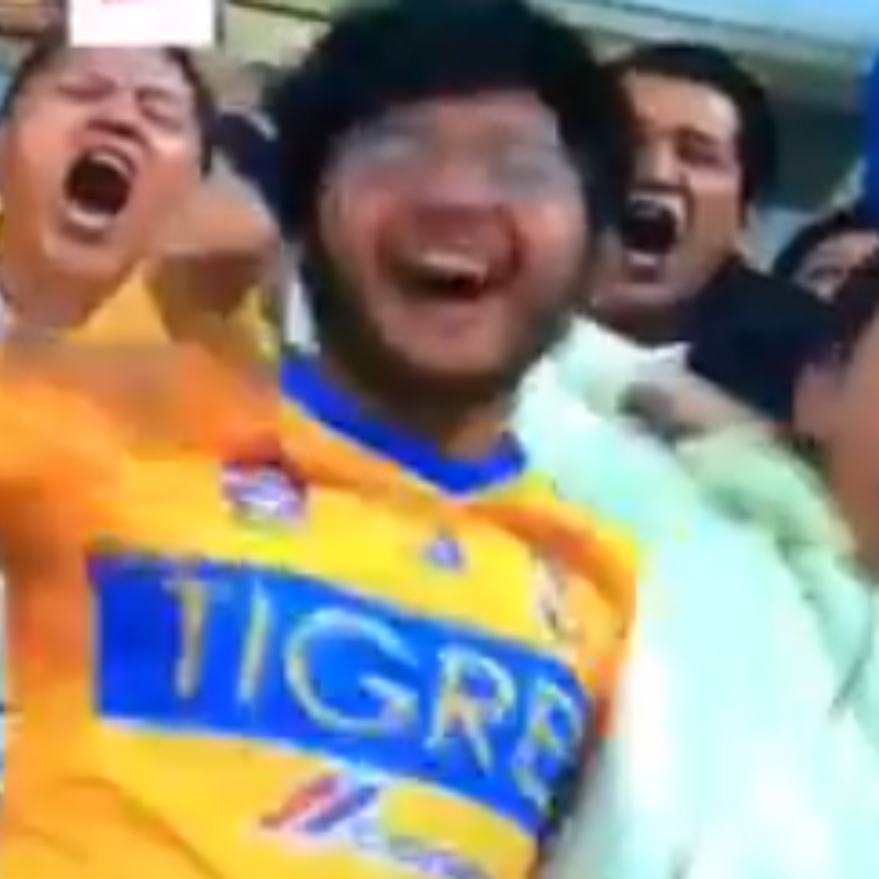 ¡¿Pero qué hace?! Un "fan" de Tigres festejó el tercero de América