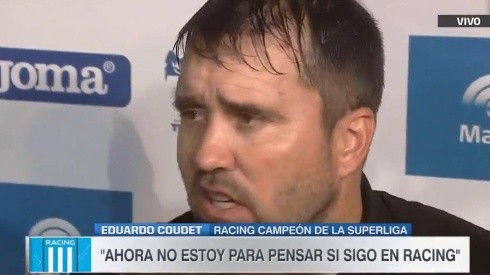 Eduardo Coudet, técnico de Racing.