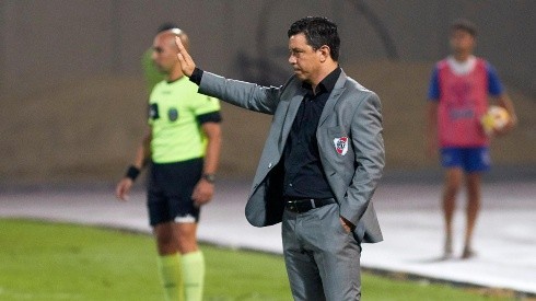 Marcelo Gallardo piensa en el próximo partido.