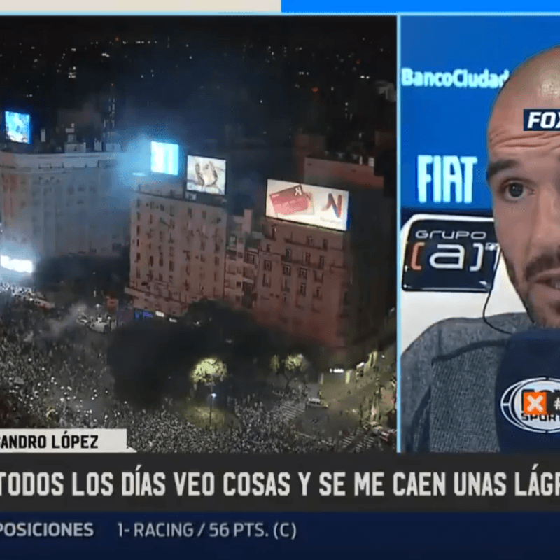 Lisandro López: "Lo de la gente de Racing es una locura gigante"