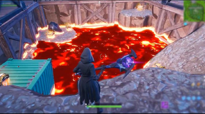 el sitio de excavacion de fortnite se lleno de lava - liga de campeones fortnite puntos