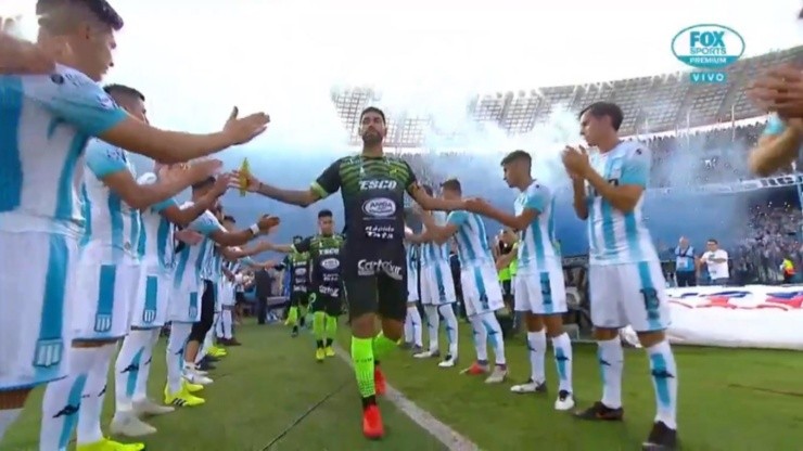 Gran gesto de los jugadores de Racing.