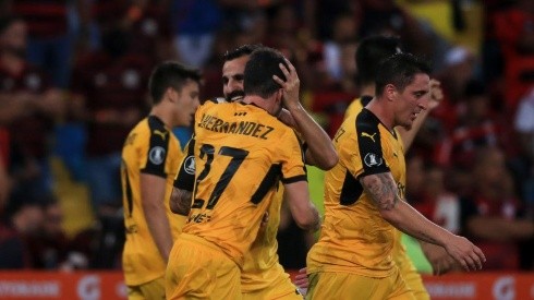 Peñarol vs Liga de Quito por la Copa Libertadores.