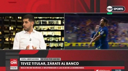 En TNT Sports alertan que Zárate podría irse de Boca si sigue como suplente