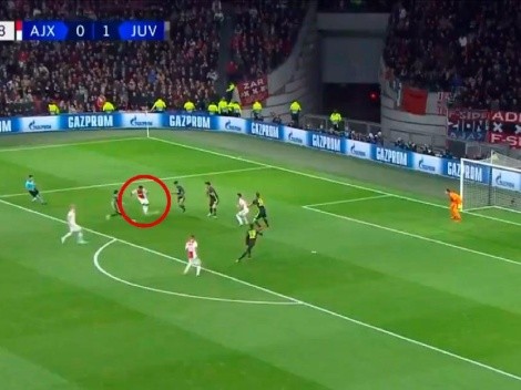 Ajax salió motivado al segundo tiempo y Neres se lo empató a la Juventus con un golazo