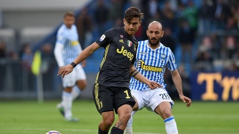 Paulo Dybala jugando para Juventus.