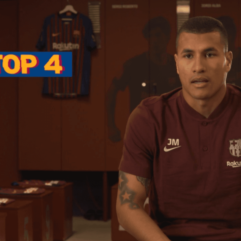 Jeison Murillo armó su Top 4 con dos colombianos y dos ex-Barcelona