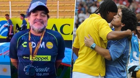 Maradona agradeció a Ronaldinho por un regalo que le hizo a Dorados: "Sos un fenómeno"