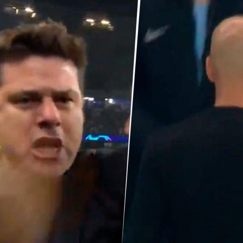 Las dos caras de la moneda: la reacción de Pochettino y Guardiola al finalizar el partido