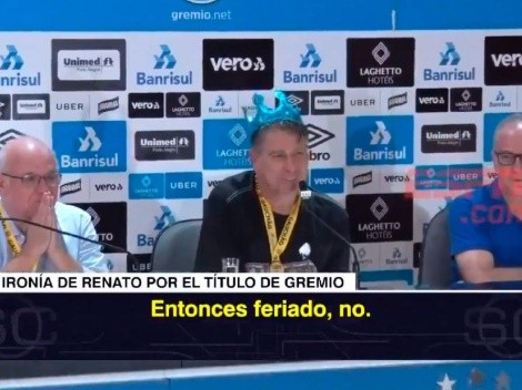 A Renato le preguntaron si le daba feriado a los jugadores de Gremio y la rompió toda