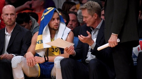 Steve Kerr está decepcionado de la actuación de Stephen Curry en los playoffs