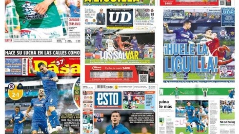 Las portadas de la victoria de Cruz Azul ante Pumas por la Liga MX