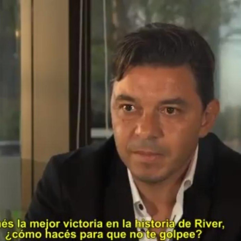 Marcelo Gallardo: "La mejor medicina a una buena victoria es una derrota"