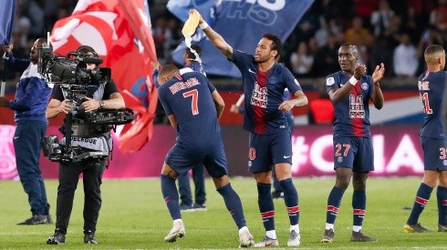 Foto de los jugadores de Paris Saint Germain.