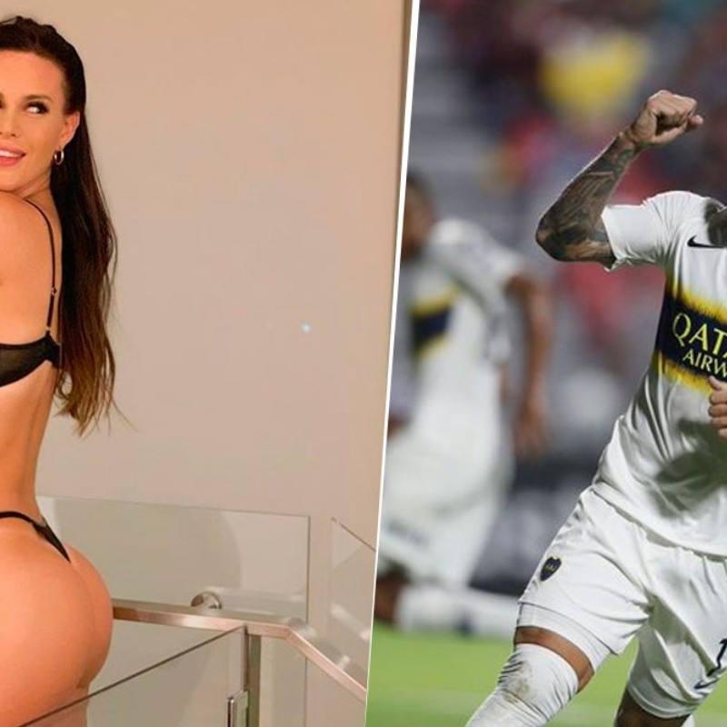 Natalie Weber festejó en Twitter el golazo de Mauro Zárate con Boca