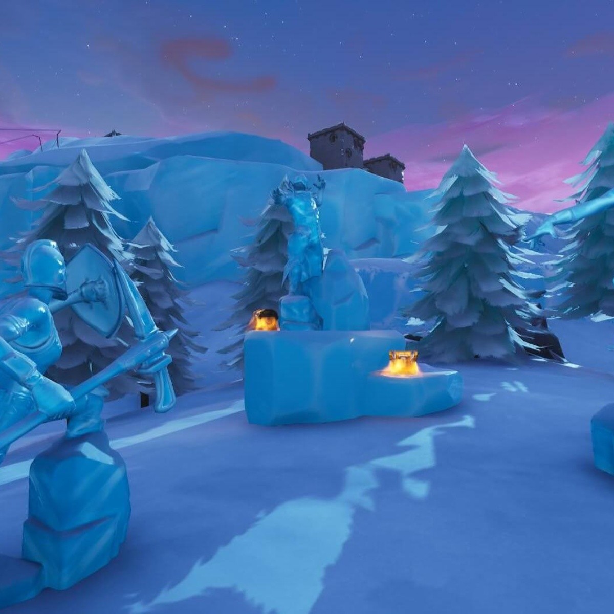 Desa!   fios Semanales Baila Entre Tres Esculturas De Hielo En Fortnite - desaf!   ios semanales baila entre tres esculturas de hielo en fortnite bolavip