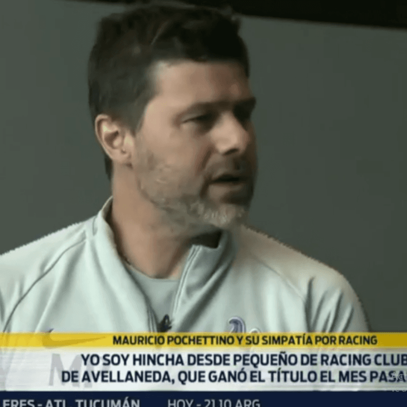 Pochettino: "Soy hincha de Racing desde chico"