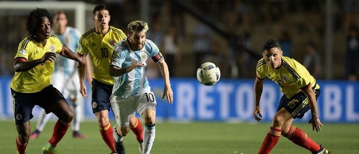 EN SAN JUAN. Argentina goleó 3-0 a Colombia con un gol y dos asistencias de Messi.