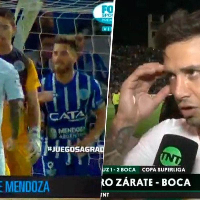 Zárate explicó por qué le gritó el gol en la cara a los jugadores de Godoy Cruz