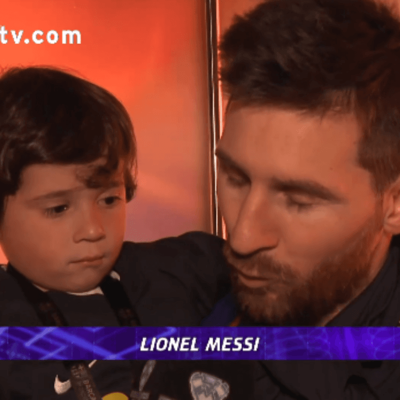 Mateo, rey del mundo: guiño en plena nota de Leo Messi con ShowMatch