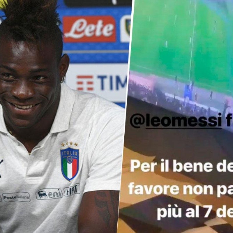 Balotelli se rindió ante Messi: "Por el bien del fútbol, no lo comparen con el 7 de la Juve"