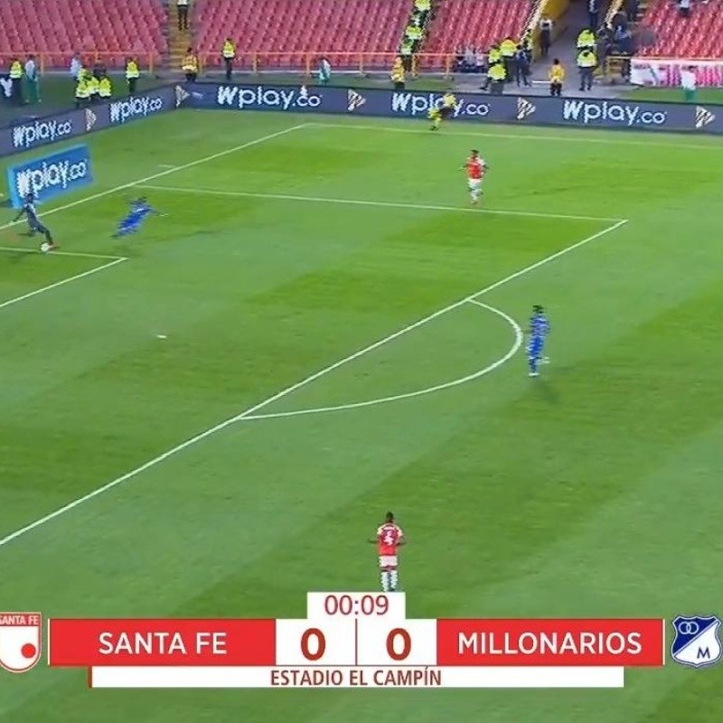 Nuevo error de Banguera y Millos casi le madruga a Santa Fe