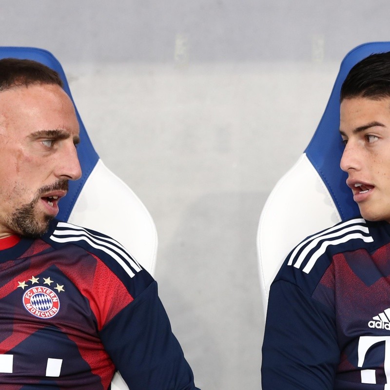 ¿Cómo caerá en Madrid? Ribéry reveló que James quiere ver al Barcelona campeón en la Champions