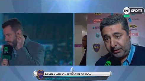 Angelici en diálogo con TNT Sports.