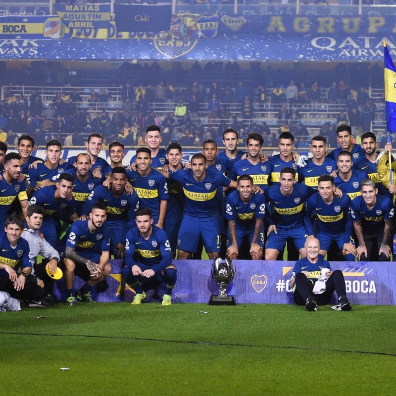 Para los festejos en La Bombonera, Boca tapó la chapa de River en la Supercopa