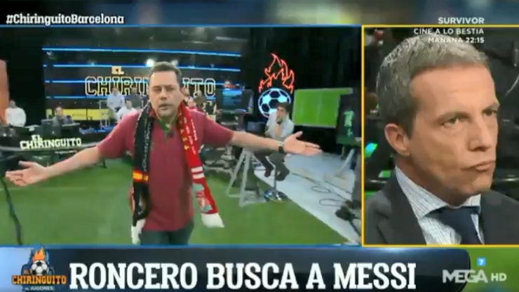 En El Chiringuito se pusieron a buscar en vivo a Messi: "¿Lo han visto?"